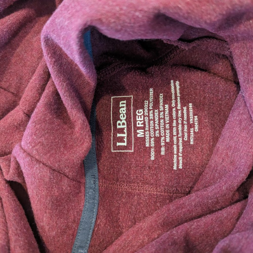 Lot of 2 LL Bean Mockneck Sweatshirts Size Medium - Picture 6 of 9